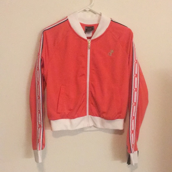 champion orange cropped track pants size medium - Picture 7 of 8